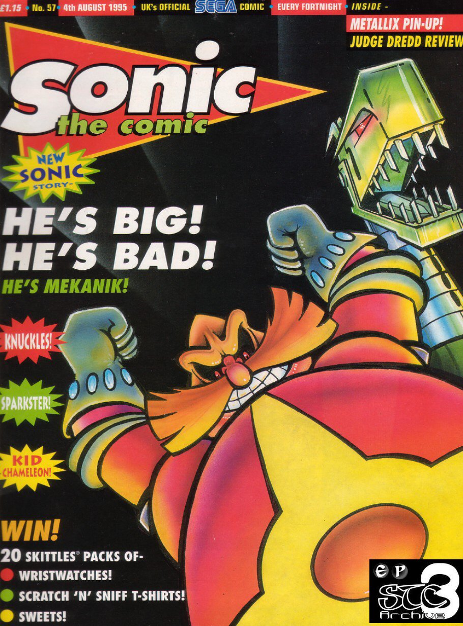 Sonic - The Comic Issue No. 057 Comic cover page